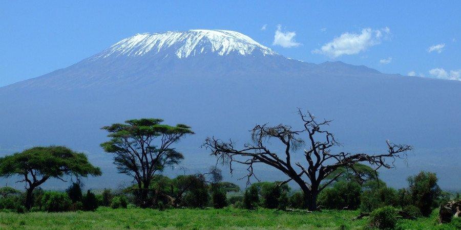Il Kilimajaro sovrasta il paesaggio africano