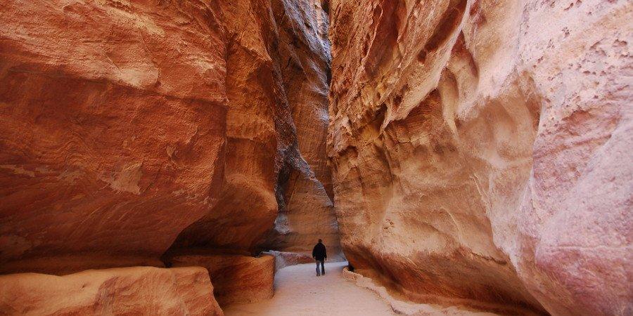 Il canyon del Siq, accesso a Petra